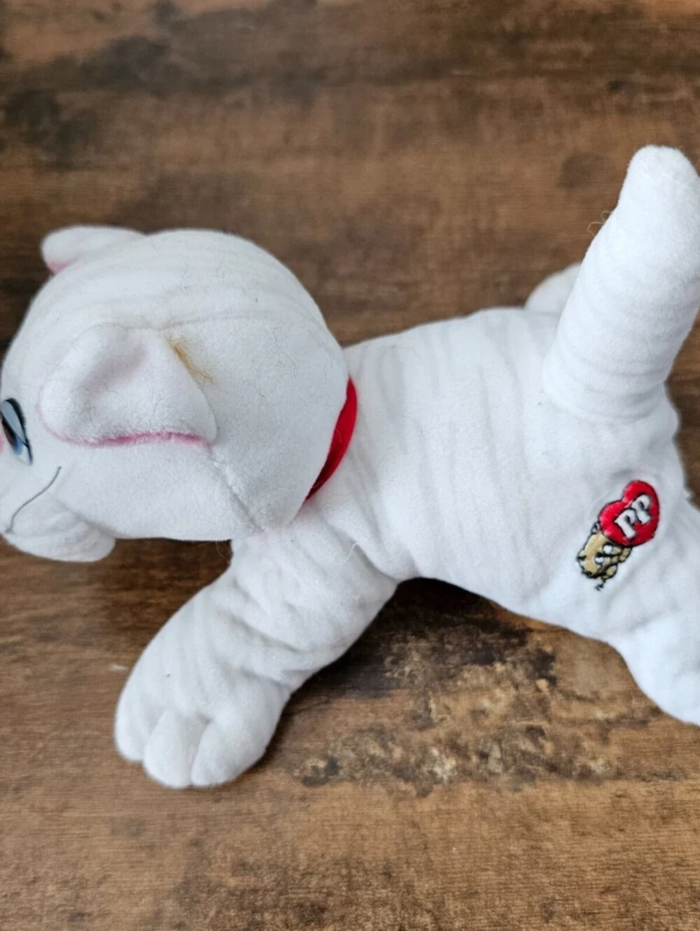 Vintage Tonka Pound Purries Kitten Cat White Gray Stripes Kitten 7” Plush